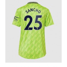 Manchester United Jadon Sancho #25 Tredjedrakt Kvinner 2022-23 Kortermet